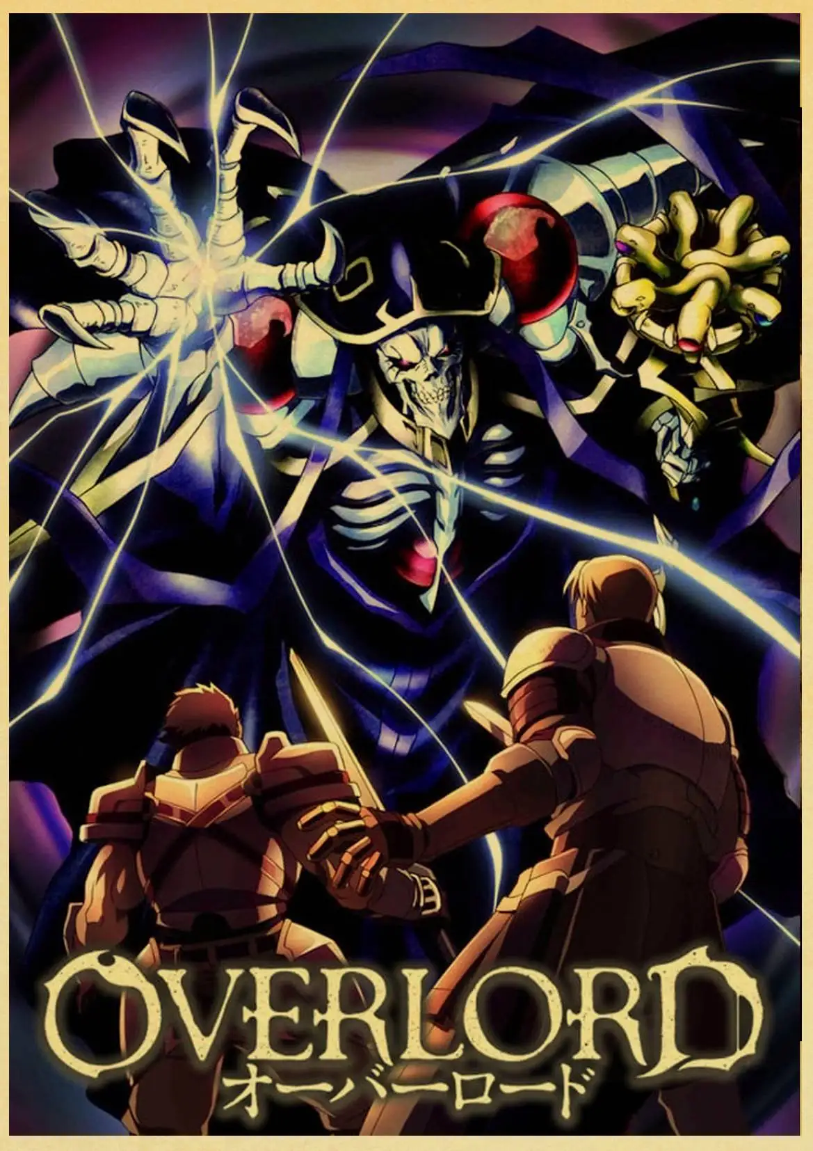 Janpnese персонаж аниме Overlord Ретро плакаты крафт обои высокое качество живопись для домашнего декора наклейки на стену - Цвет: T006