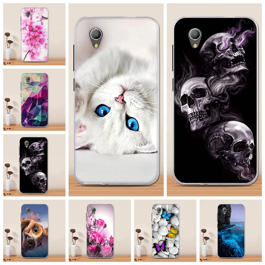 Чехол для Alcatel 1 силиконовый мягкий чехол телефона из ТПУ 5033d 5033 оболочка