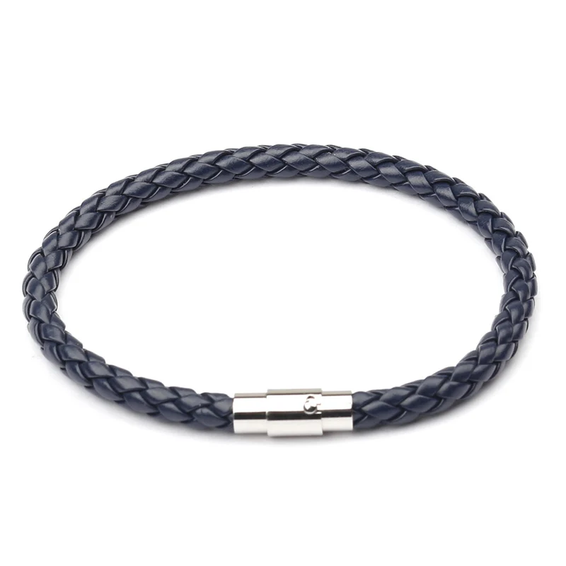 NIUYITID Magnetic Buckle Bracelet Men Leather Braid Boy Bracelets Wholesale Male Wrist Band Pulsera jewelry 2019 New Arrival  (1)