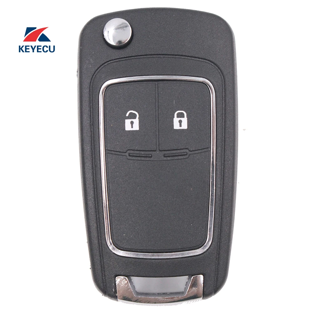 KEYECU Replacement Remote Car Key Shell Case Fob 2 Button for Opel
