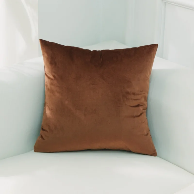 Роскошный бархатный зеленый чехол для подушки 50x50 см, наволочка для подушки, чехол для подушки, желтый, розовый, синий, белый, серый, декоративная подушка для дивана - Цвет: 18