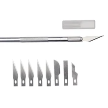 9 лезвий вырезать произведения искусства резьбы по дереву Ножи DIY выгравировать Ножи трафарет подсчета очков хобби Скульптура резервного копирования с резьбовой головкой, режущий инструмент