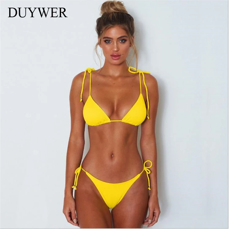 Sexy yellow bathing suit Clearance