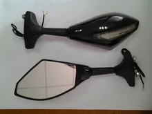 For Motorcycle Suzuki GSXR 600 750 1000 Hayabusa GSF SV650S Katana TL1000R Blue LED Mirrors