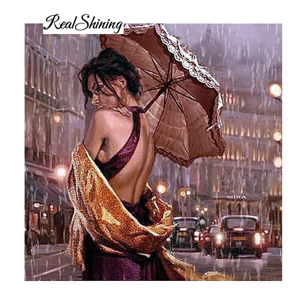 

Diamond Embroidery Midnight Woman Diy Diamond Painting Square pattern rhinestone Pasted Full Cross Stitch Craft Needlework DP979