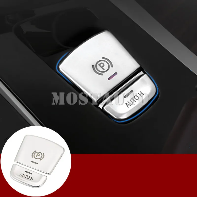 

For BMW X3 G01 X4 G02 Inner Electronic Handbrake AUTO H Button Cover 2018-2019 2pcs