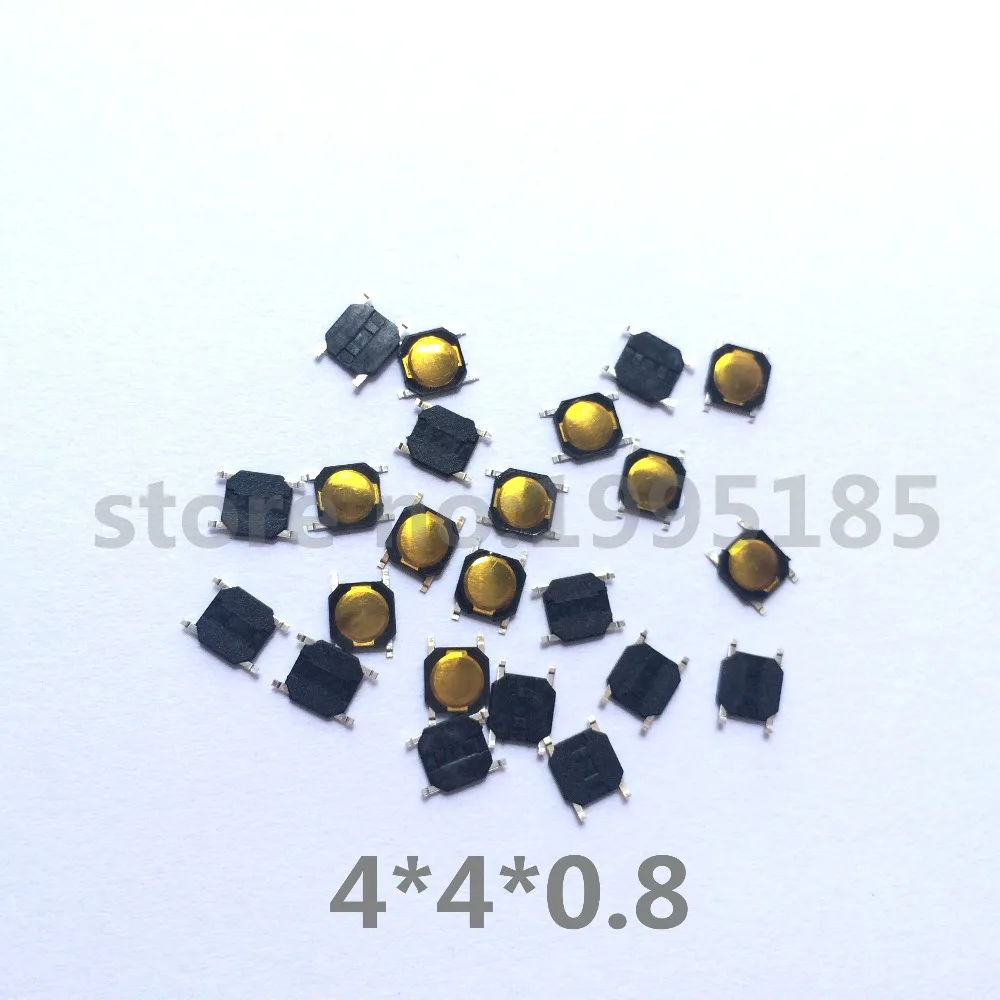 

Wholesale 50Pcs 4*4*0.8mm 4x4x 0.8MM 4X4X0.8mm Tactile Push Button Switch Tact 4 Pin Switch Micro Switch SMD