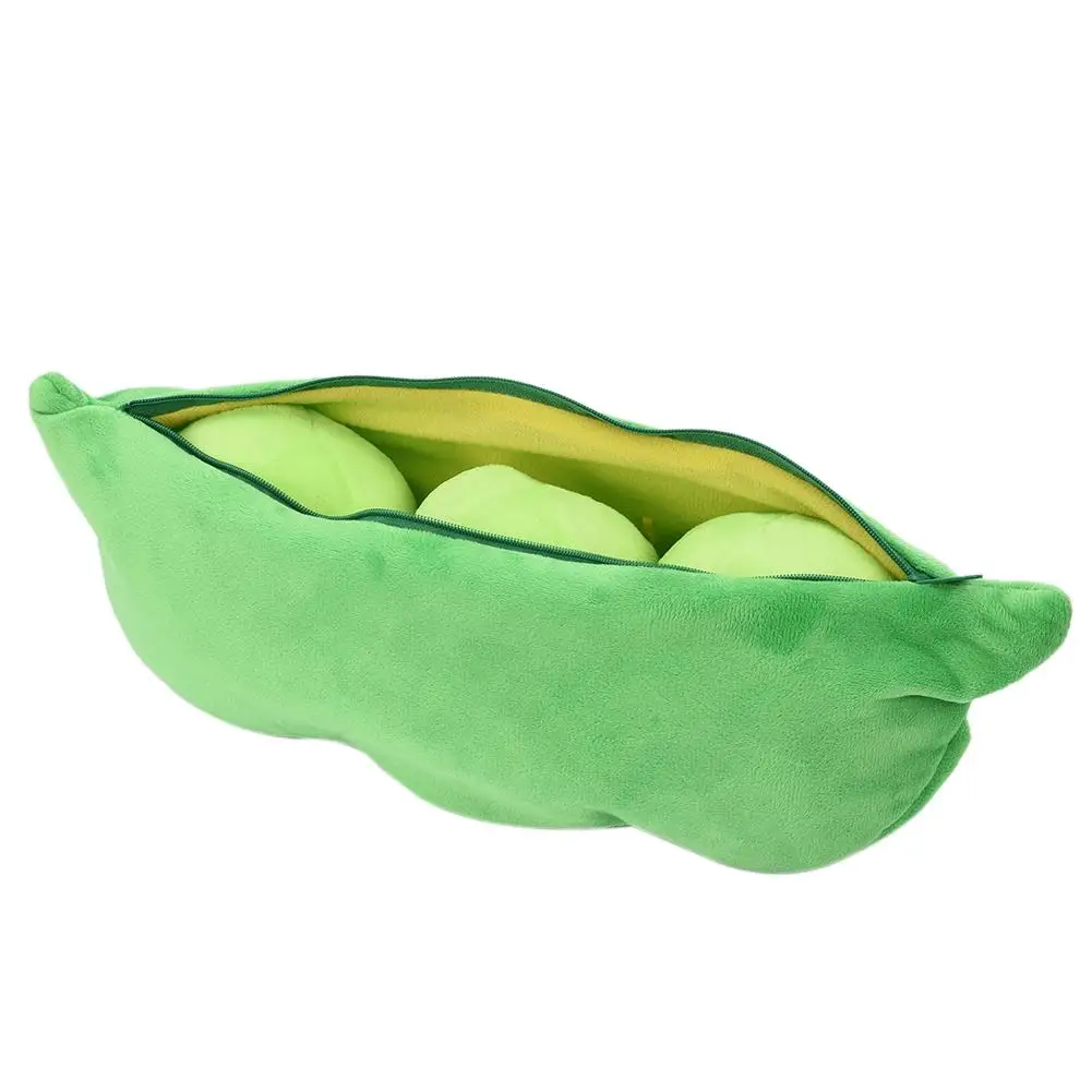 Plush Toys 25 CM Cute Pods Pea Shape Stuffed Plant Doll 2 Colors