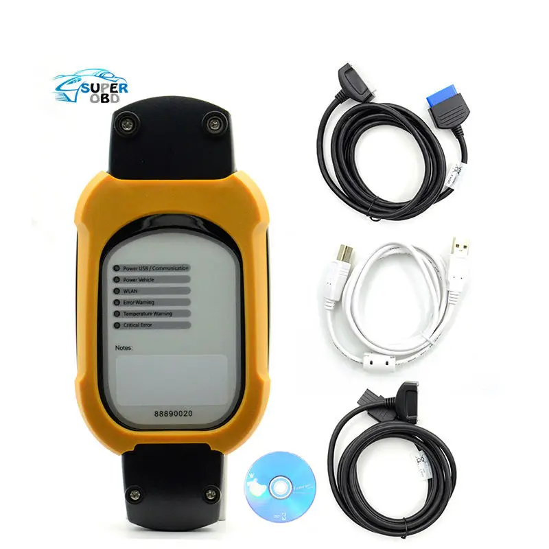 V2.01 Vcads 88890180 (88890020 + yellow protection) Truck Diagnostic Interface for Volvo/Renault VCADS 88890180 Truck/Bus VCADS