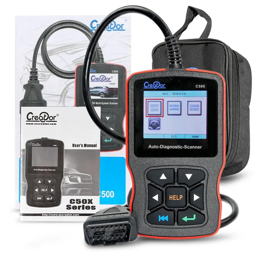 

Creator C500 Code Reader for OBDII / EOBD / BMW/ Honda/ Acura Diagnostic Scanner