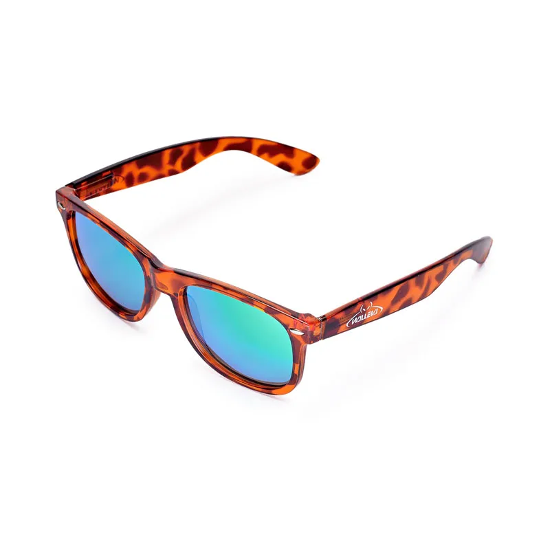 Walleva Кудо квадратный Красочные поляризованные солнцезащитные очки UV400 большой размер прозрачной оправе серии - Цвет линз: W11