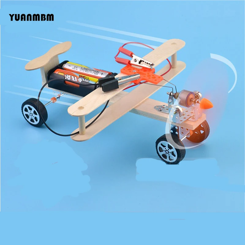 Электромагнитный такси модель самолета/научные физики экспериментальной развивающие игрушки/DIY технология