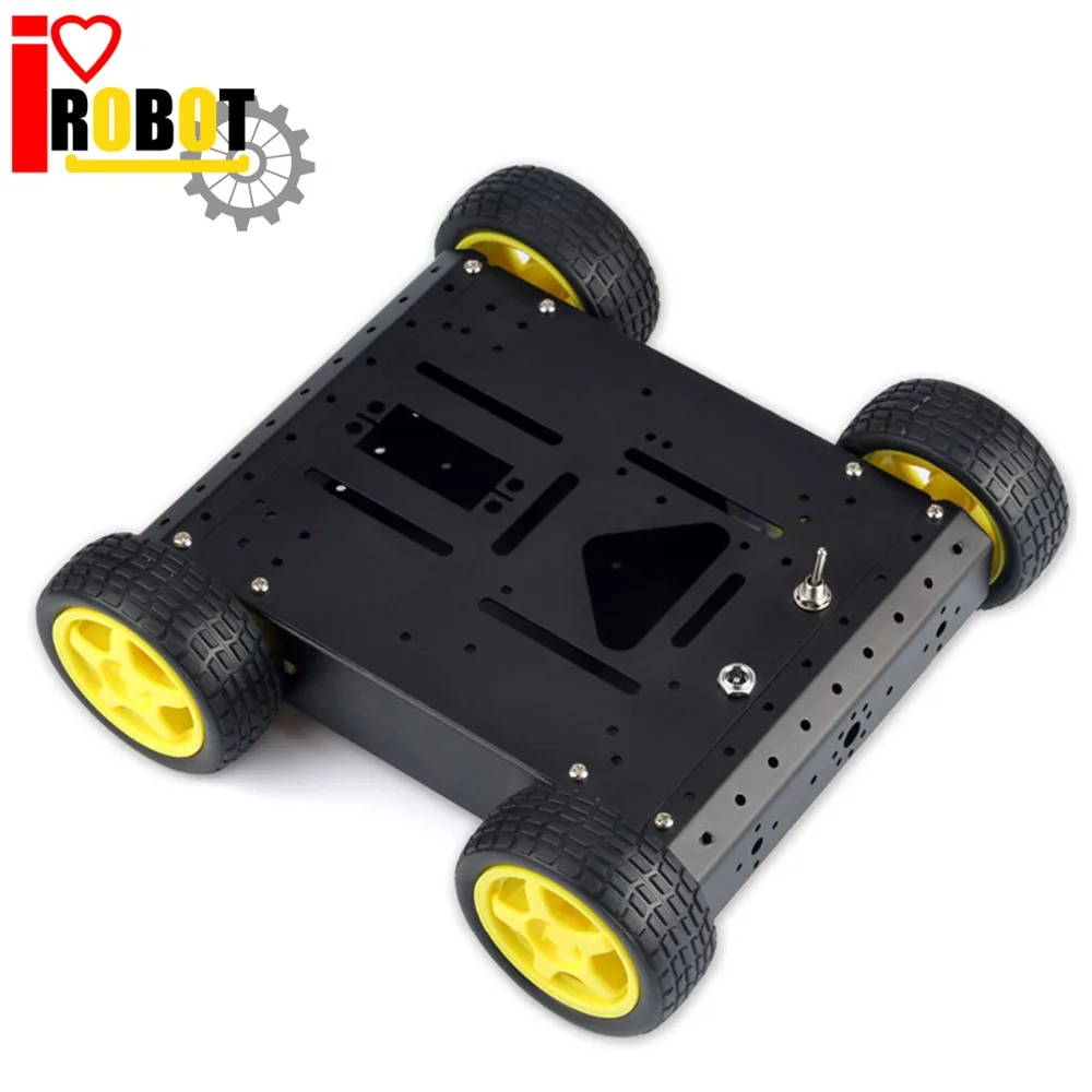 Wd metal car chassis intelligent barrowload robot