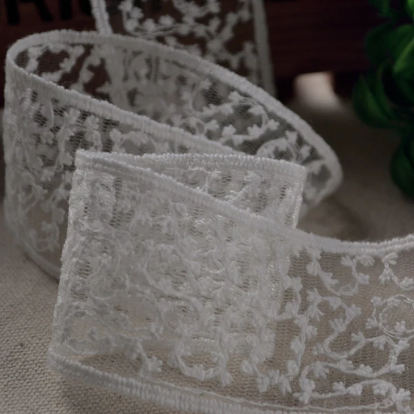 

X0401 lightning delivery 4 cm high quality bilateral net cost/material accessories DIY manual lace
