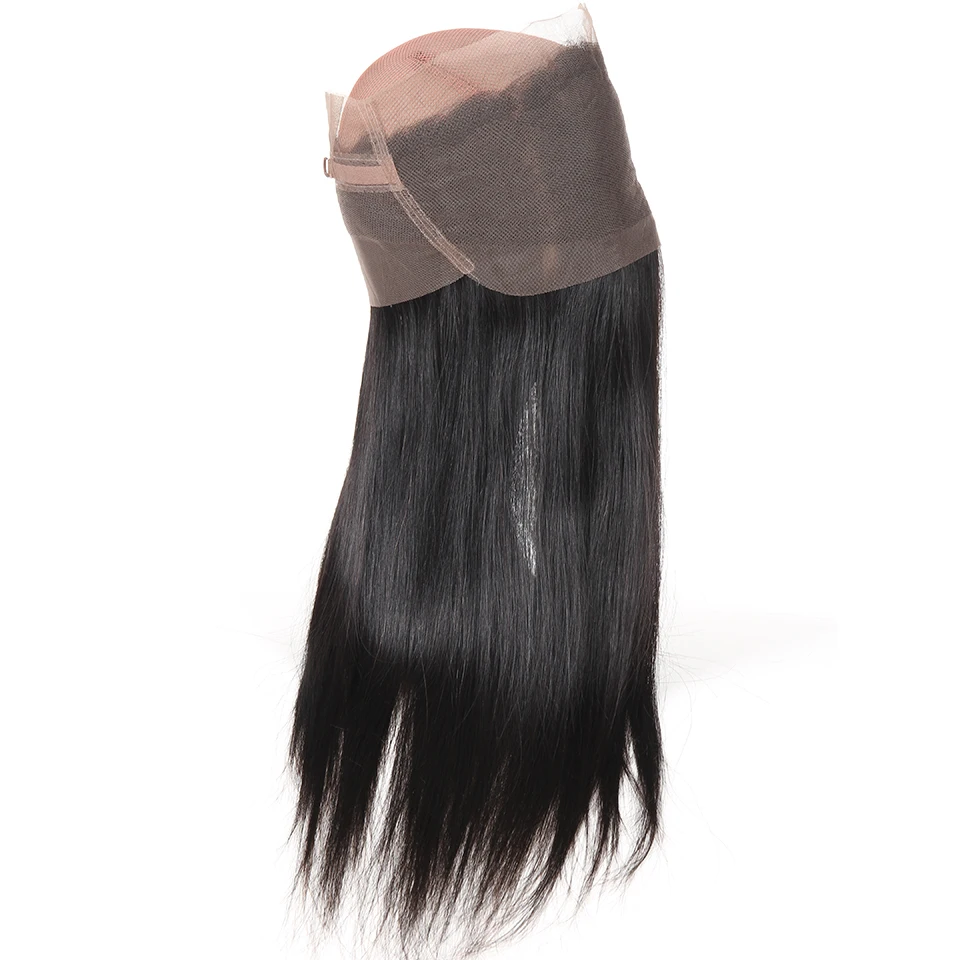 Karizma 360 кружевные фронтальные прямые волосы Реми предварительно сорванные натуральные волосы с волосами младенца человеческие волосы
