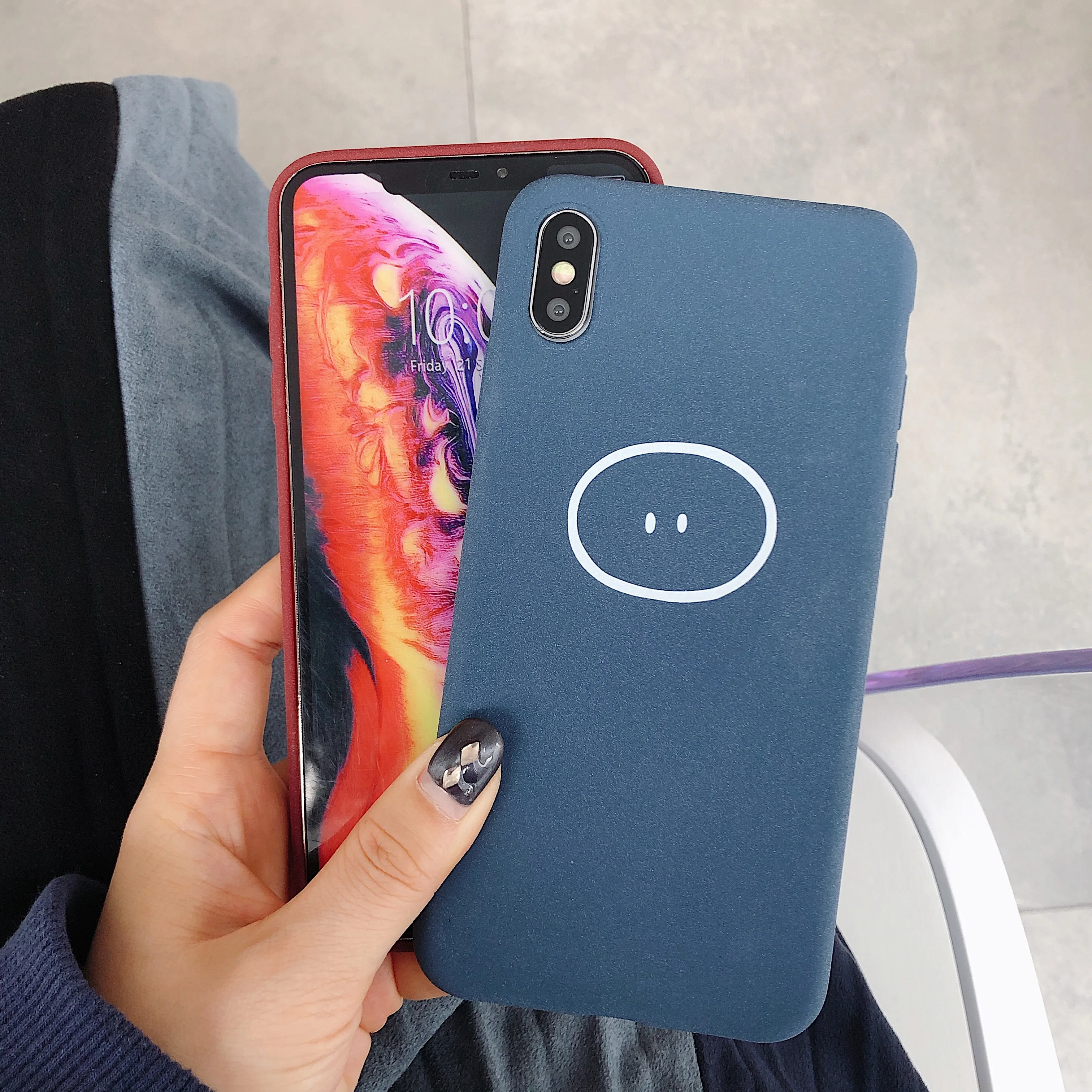 

PIXIU Lovely Pig Nose Phone Case For iPhone 6 7 Plus X XR XS Max Simple Cute Cartoon Soft Bzck Cover
