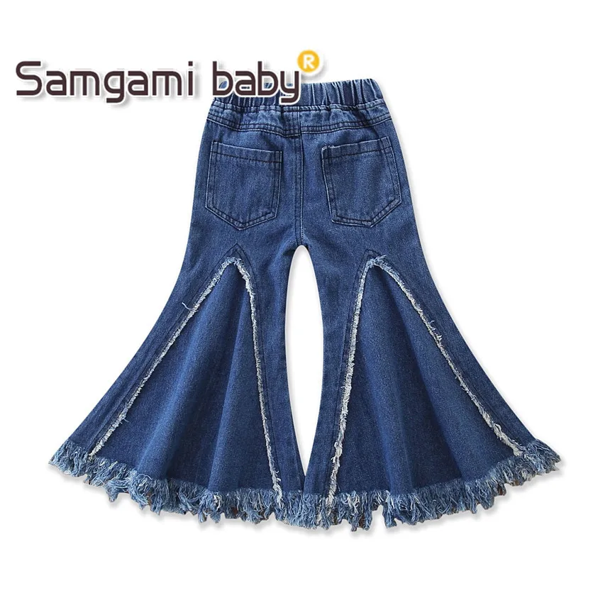 baby blue flared trousers