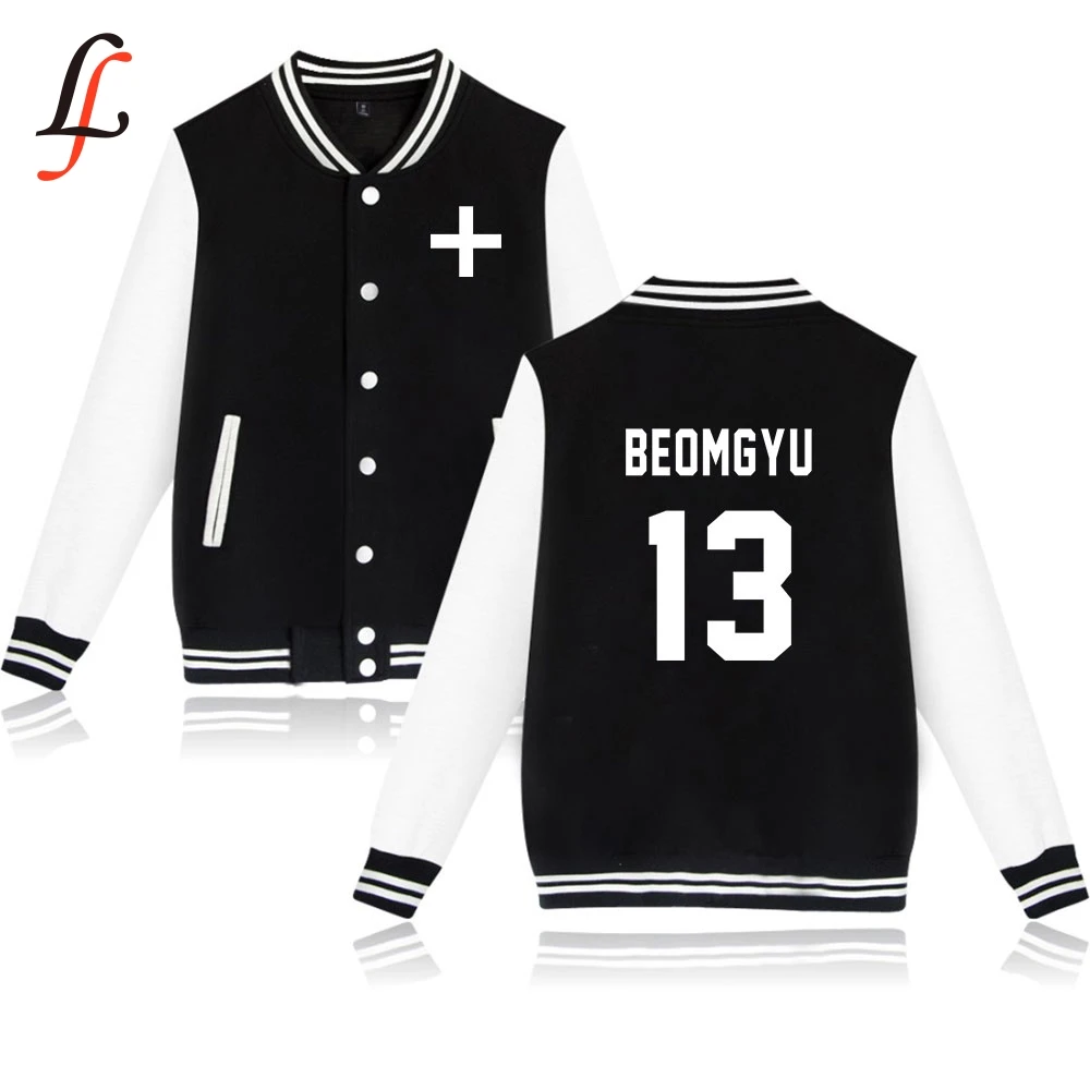  3D Women/Men TXT tomorrow together Harajuku hoodies Sweatshirts Winter Casual Baseball jacket Modis