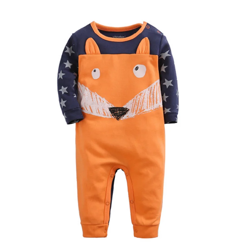 Newborn 6-24M baby boys spring zipper baby Rompers soft Baby girls romper Cotton Baby Jumpsuit for kids boys Costumes