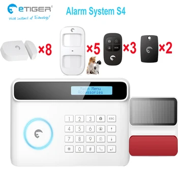 

Popular in France menu security system alarm etiger branded 433mhz solar siren alarm