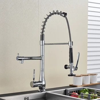 

Uythner European Full Copper Chrome Bathroom Basin Faucet Mixer Tap Single Hole Single Handle Hot and Cold Faucets