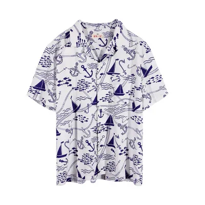just shirt Семейные комплекты; одежда для детей; пляжные комплекты; рубашка с принтом для маленьких мальчиков; модные джинсовые шорты в гавайском стиле - Цвет: just shirt