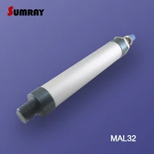 SUMRAY MAL Тип пневматический цилиндр, маленького размера, круглой формы с диаметром 32 мм Диаметр 25/50/75/100/125/150/175/200/250/300 мм ход алюминиевого сплава пневматический цилиндр