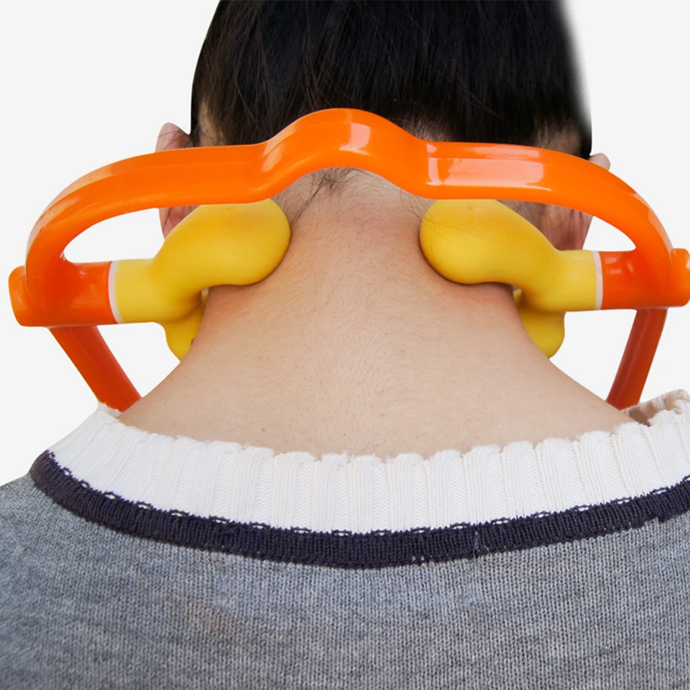 

Portable Neck Relax Neck Pain Relief Massager Rotating Massage Heads Massage Device Lazy Massage