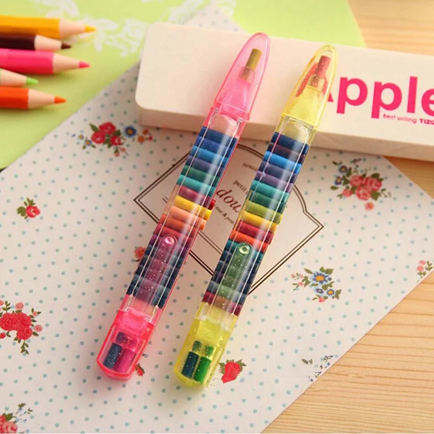 2 комплекта 20 цветов всплывающие карандаши граффити карандаш для рисования ручка подарок подарки для детей школьные принадлежности