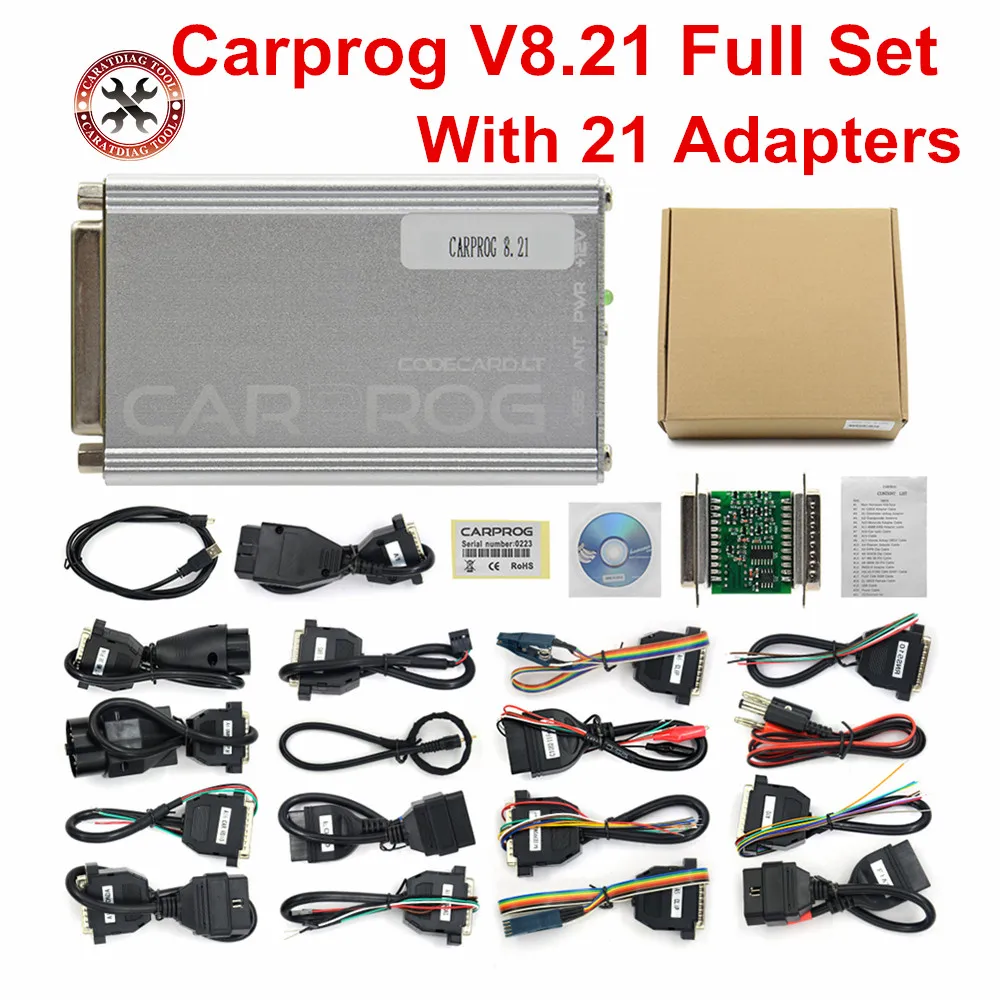 Carprog V8.21 онлайн версия инструмент для ремонта авто полный набор прог для автомобиля прошивка 8,21 ECU чип тюнинговый инструмент лучше чем Carprog V9.31