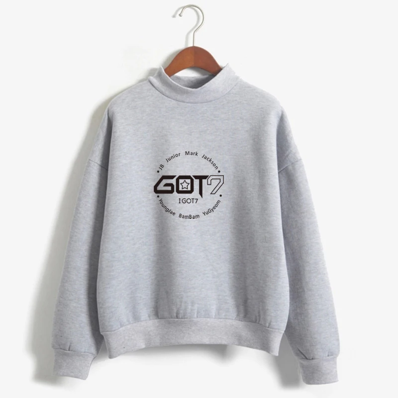  Brand New Fashion Autumn Winter Fleece Women Hoody Harajuku Got7 Cute Kpop Hoodies Sweatshirts Mole