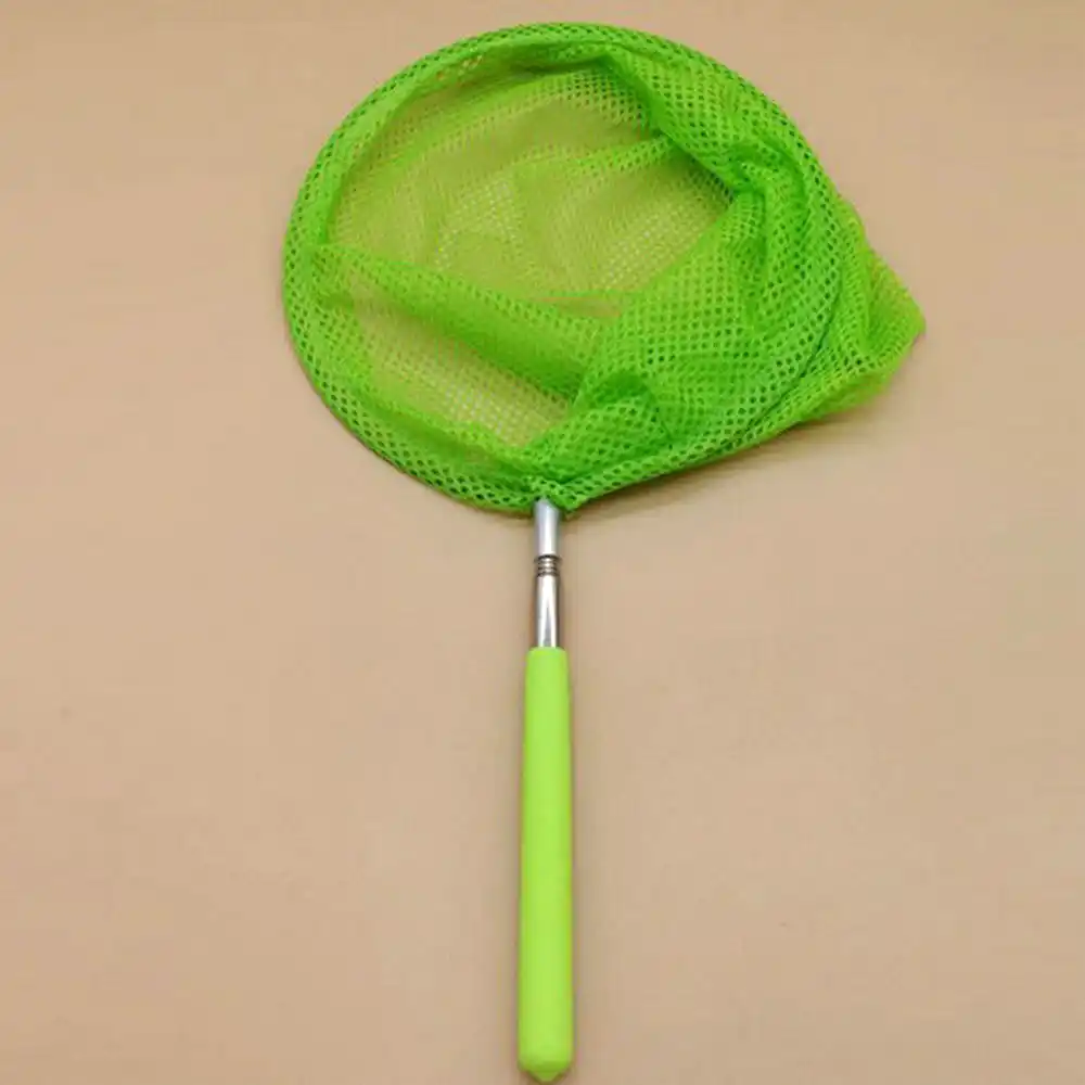 Telescopic Butterfly Net Catcher Nets Catching Bugs Fishing Outdoor Accessories Garden Tool Toy for Kids Children Orange/&Green/&Rose red
