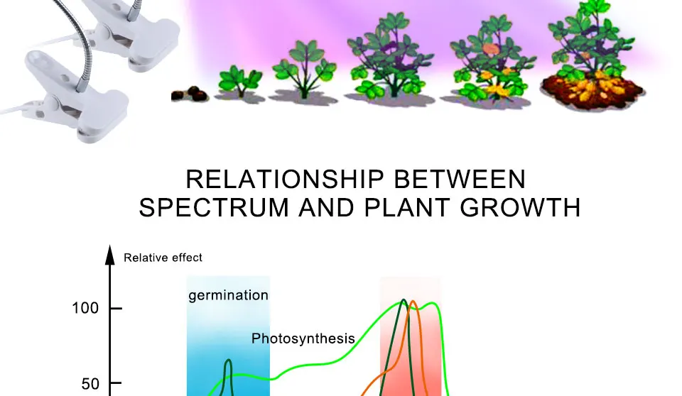 Plant Indoor Grow Lamp For Plants Flowers Seeds Hydroponics Lighting Garden Greenhouse (4)