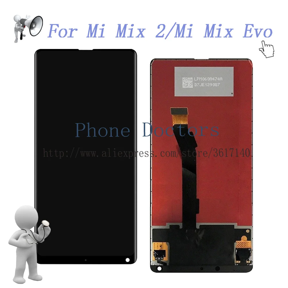 5 99 ''для Xiaomi Mi Mix 2 Полный сенсорный экран дигитайзер стекло + ЖК дисплей в сборе