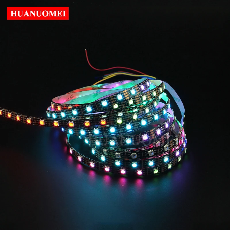 12 в 60 светодиодный s/m WS2815B Светодиодная лента пиксель rgb WS2815 5050 SMD гибкий RGB светодиод лента, Ambilight ТВ свет, белый/черный PCB, IP20/IP65/IP67