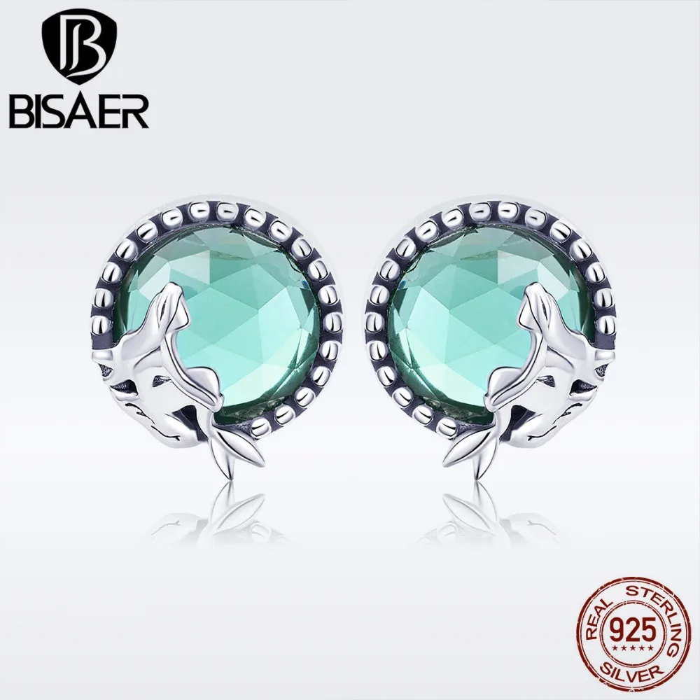 

Fashion 925 Sterling Silver Fairy Mermaids Girls Crystal Wedding Stud Earrings for Women Earrings 2019 Jewelry Oorbellen ECE383
