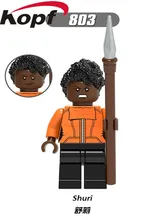 Única Venda Super Heróis Shuri Pantera Negra Harley Quinn Erik Killmonger Modelo de Construção Tijolos Blocos Crianças Brinquedos de Presente XH 803