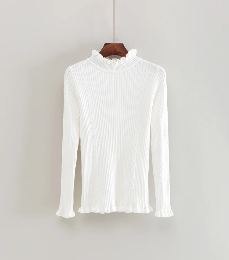 Cashmere Knit Women Sweater Pullover Ruffles Turtleneck Twist Wool Autumn Winter Long Sleeve Jumper Casual Sweater Tricot 1614 Cashmere Knit Women Sweater Pullover Ruffles Turtleneck Twist Wool Autumn Winter Long Sleeve Jumper Casual Sweater Tricot 1614