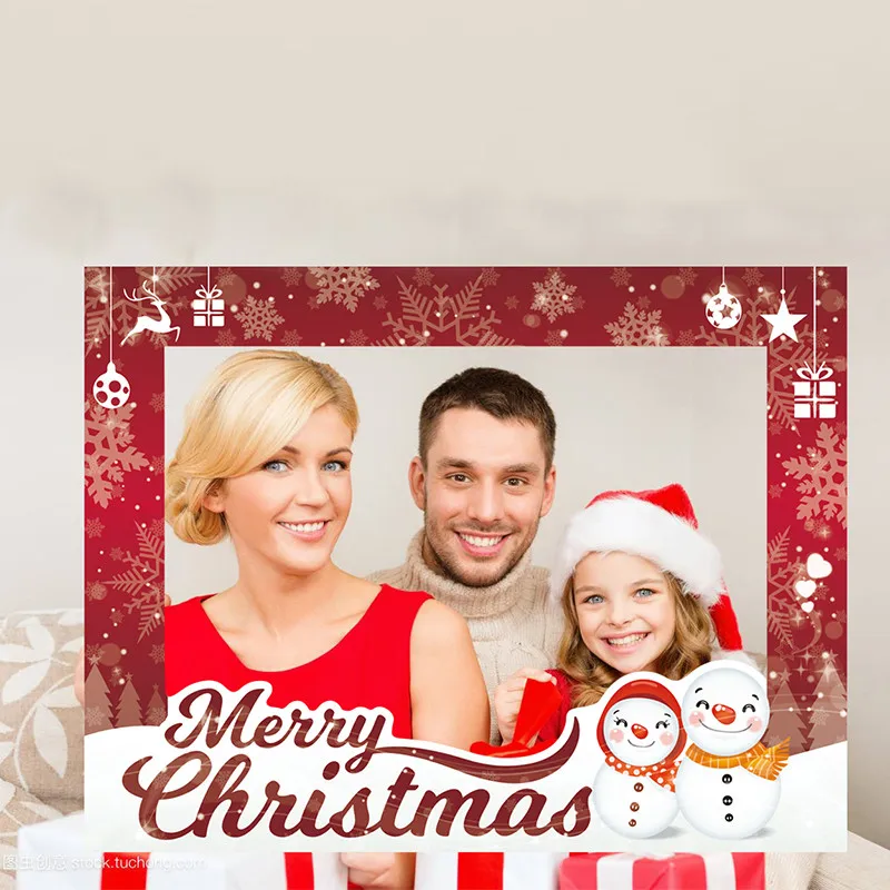 Chicinlife 1 шт. Merry Christmas Photo Booth рамка реквизит год Рождественские вечерние украшения Детские сувениры на день рождение фотобудка Реквизит Поставки