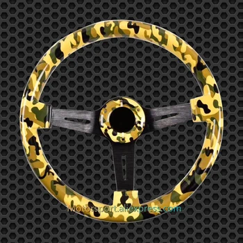 

New Arrival ABS Camouflage Steering Wheel 350mm Racing Steering Wheel