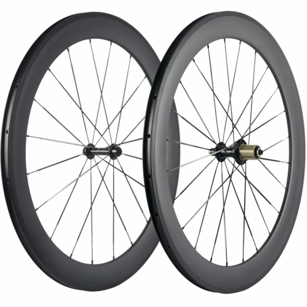 60 мм клинчер для велосипеда углеродный набор колес черный UD МАТОВЫЕ гоночные велосипедные Угловые колеса с R13 ступица