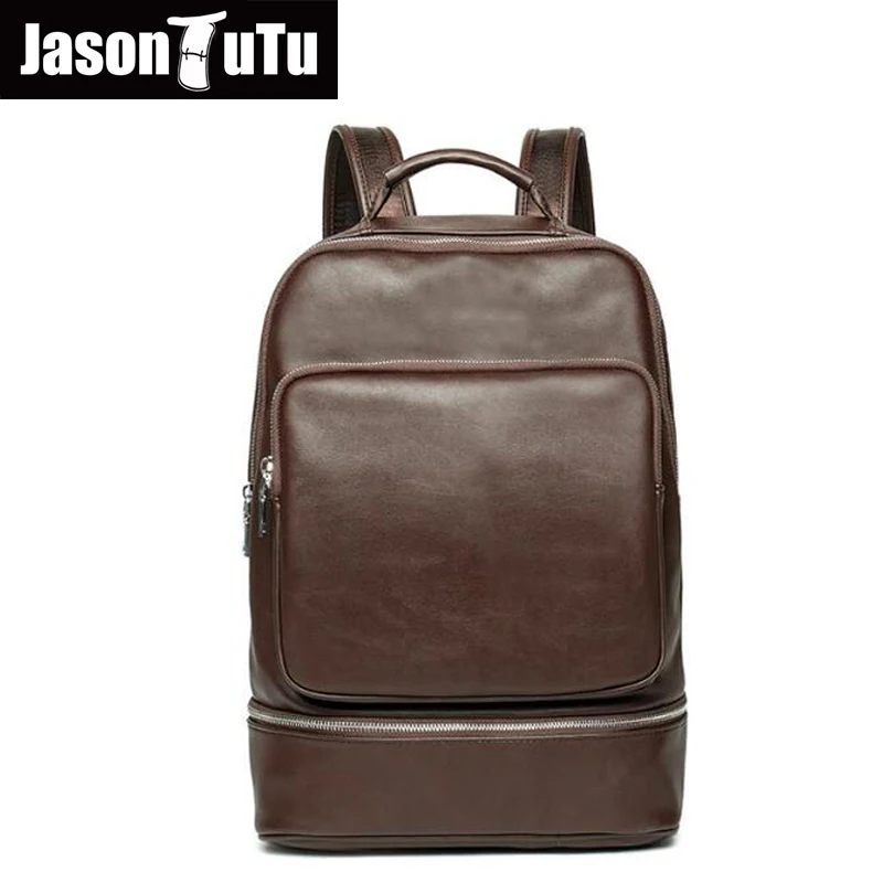 JASON TUTU men's backpack Good quality PU leather backpack trend men ...