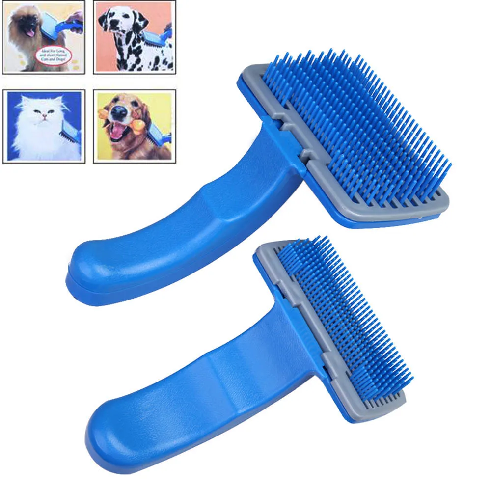 

New Arrival Pet Dog Cat Fur Hair Grooming Self Quick Clean Shedding Tool Brush Comb FG