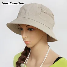 Boolawdee взрослых унисекс активным плоской твердой Панама для летнего отдыха защиты от солнца с помощью размер 55 57 59 61 см M301A