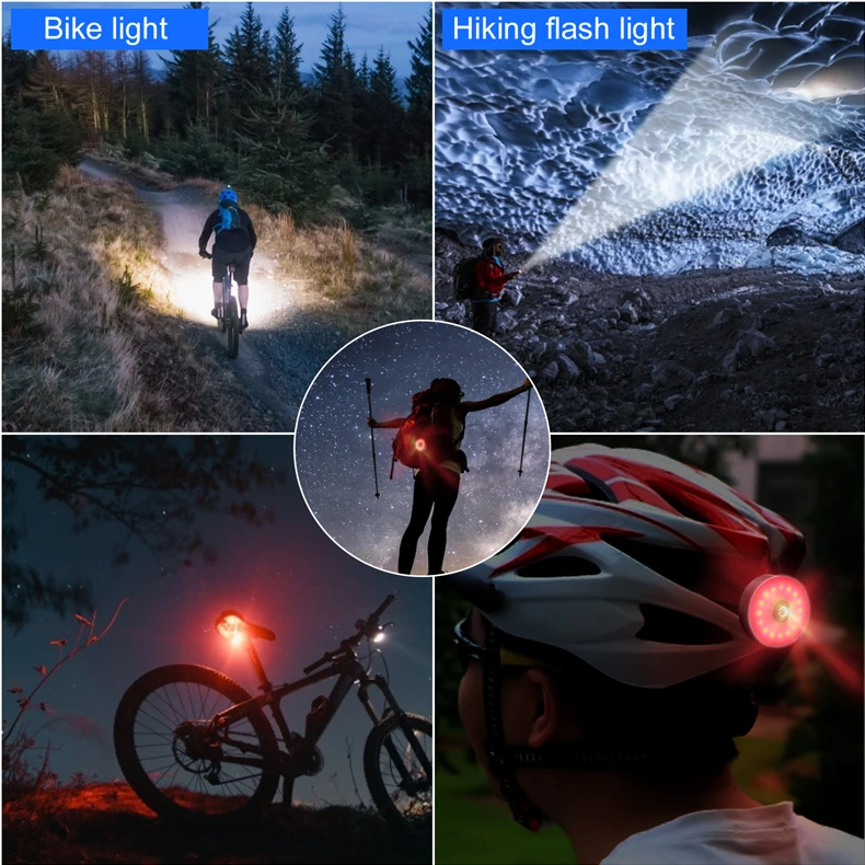 Sale Cycloving  bicycle light Bike lights Led lamp Flashlight Wide floodlight rechargeable waterproof MTB bike accessories 6