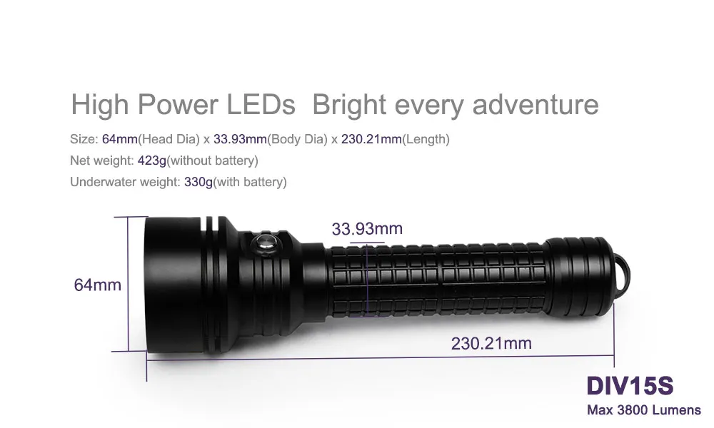 ANYIGEDEJU DIV15S мощный 3800 люмен XPL-V3 светодиодный магнитный переключатель светодиодный фонарик для дайвинга 26650 фонарик 200 м подводный водонепроницаемый