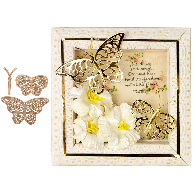

Butterfly Metal Cutting Dies Stencils for Scrapbooking Embossing Die Paper Cards Making Album Decorative New 2019