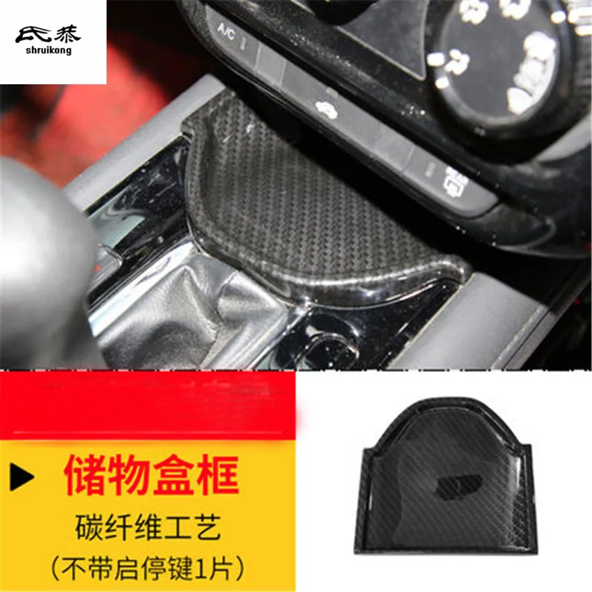 

1pc ABS Carbon fiber grain Central control storage box decoration cover for 2015-2018 HONDA HR-V HRV car accessories