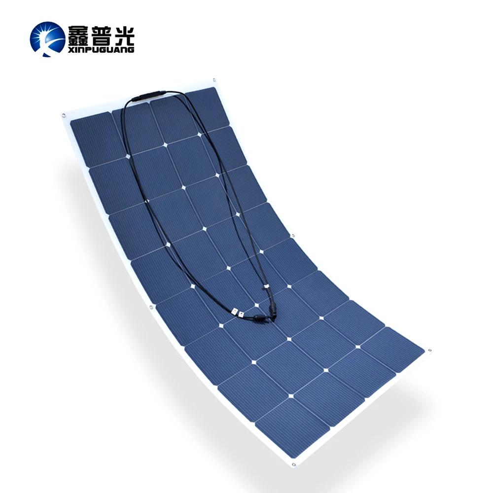 

18v 160w flexible solar panel high effciency cell photovoltaic module 12v battery system kit for RV yacht car power charger