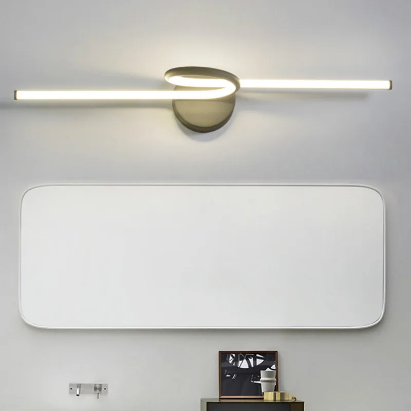 

Simple modern led mirror headlights bathroom toilet waterproof anti-fog Nordic lamps bathroom lamp mirror light lw420221